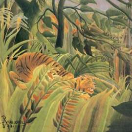 Puzzle 1000 Rousseau, Tiger in a Tropical Storm
